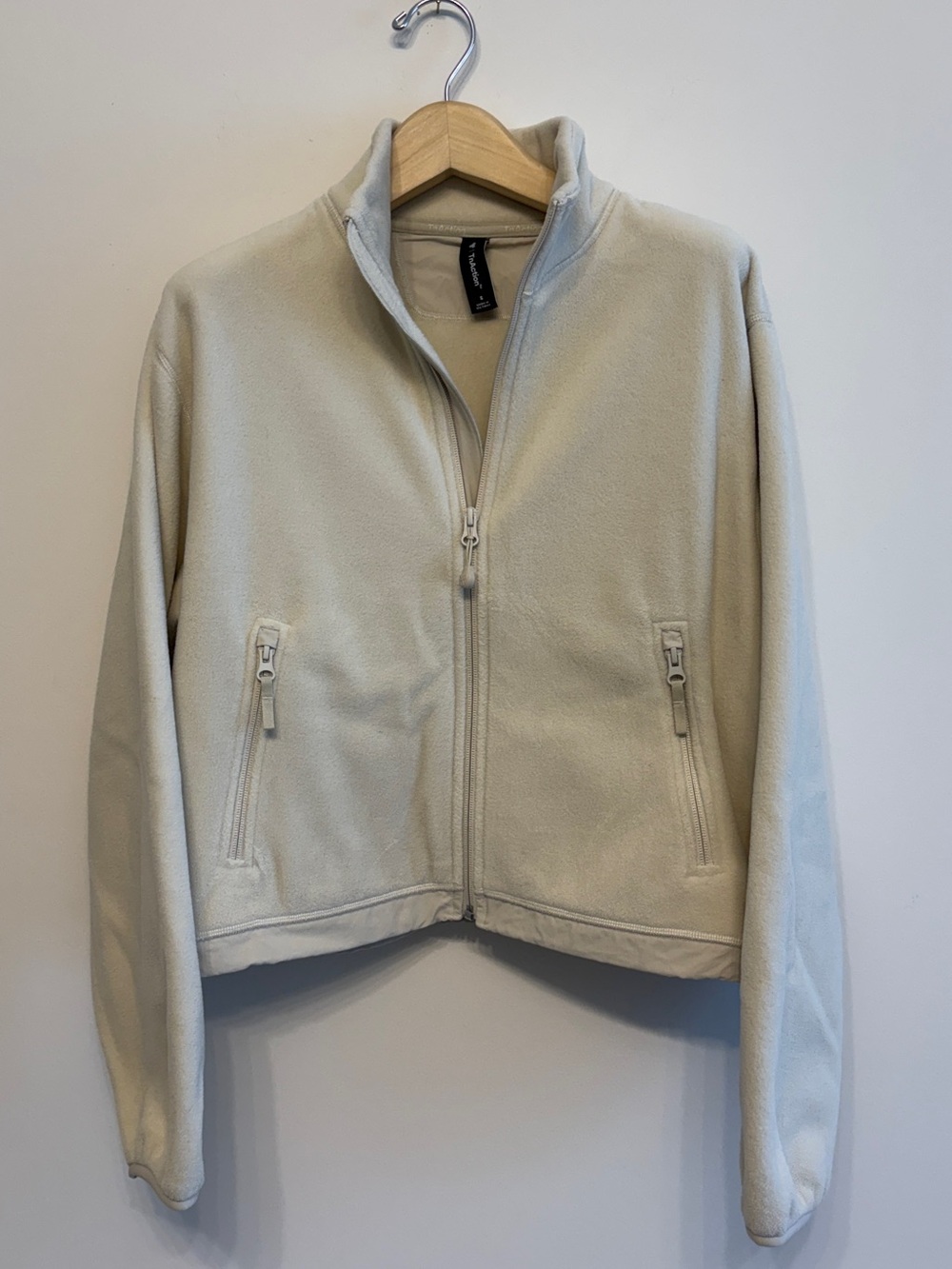 Aritzia TNA birch polartec fleece full zip sz s small preloved